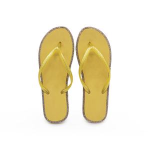 Sandalias Planas Personalizadas con Logotipo y Borde de Diamantes de Imitación para Mujer, Sandalias de Playa con Cristales Brillantes, Suela Suave de EVA - Product Image 1