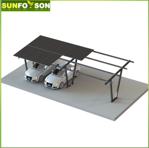 Structure de montage d'abri de voiture <span class=keywords><strong>solaire</strong></span> commerciale cadre d'abri de voiture en acier au carbone PV - Product Image 6