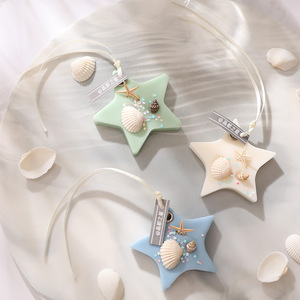 Seashell Ocean Scented Wax Sheet <b>Wardrobe</b> <b>Hanging</b> Aroma Pendant Long Lasting Deodorant Fragrance Decor - Product Image 4