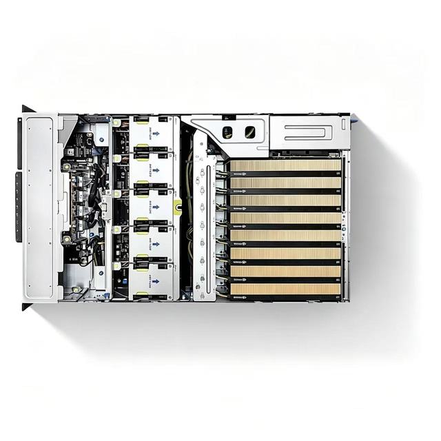 ESC8000A-E13X (4*3200W) Supports Eight Dual-slot RTX PRO 6000 Blackwell Server Edition GPUs, and Eight 2.5-in NVMe Drives