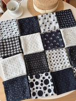 Dames katoenen vierkante sjaal bandana hoofdband op maat gemaakt elegant lichtgewicht accessoire voor woon-werkverkeer, vakantie en cadeau