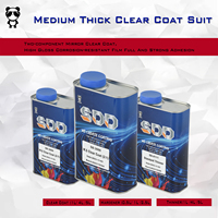 Kit de vernis transparent MS pour voiture, comprenant durcisseur, diluant et revêtement de réparation de peinture automobile haute brillance