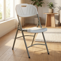 Offre Spéciale jardin chaise en plastique léger empilable Portable blanc Fanny pour fête de mariage événements Patio extérieur