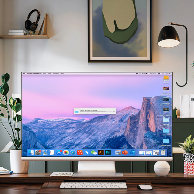 Barebone 27inch  All in One PC Core I5 USB SSD 16GB DDR4 Win 10 Desktop Computer AIO Business Office Gaming All-in-one PC