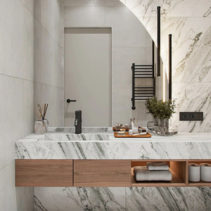 Espejo de baño de almacenamiento de Pvc inteligente para el hogar montado en la pared con decoración personalizada del hotel
Armarios con luz LED, espejo de tocador - Product Image 5