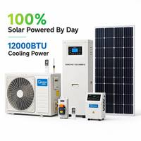 Fournisseur professionnel de climatiseurs solaires hybrides 12000 BTU avec compresseur GMCC