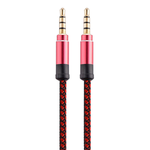 New đầy màu sắc 4-Pole 3.5 mét jack xe cáp phụ trợ 1M nylon bện PVC 1080P Stereo Loa âm thanh cho xe Hệ thống âm thanh stereo - Product Image 4