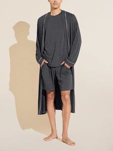 Nouveau luxe hommes Kimono Style vêtements de nuit pyjamas Robes léger Super doux modal marine sommeil Robe pour hommes - Product Image 6