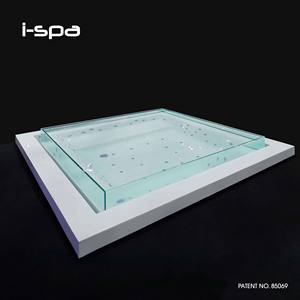 Baignoire carrée moderne en acrylique Galaxy Clear I-Spa pour hôtels et villas - Product Image 3