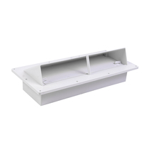 Couvercle d'échappement noir pour camping-car, capot de gamme, amortisseur manuel, remorque, camping-car, pièce de camping-car