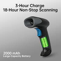 Escáner de Código de Barras Inalámbrico Portátil USB, Lector de Códigos QR para Entrega Exprés, Producción en Stock, 1 Año de Garantía
