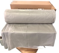 Film plastique souple en PE noir translucide imperméable de 6 MIL, fabriqué au Vietnam, pour la construction, la peinture et l'utilisation chimique