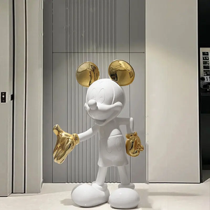 Commercio all'ingrosso Mickey scultura soggiorno decorazione grande pavimento TV Cabinet Hotel moderna decorazione per la casa regali di inaugurazione della casa - Product Image 3