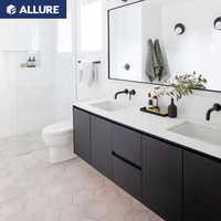Meuble-lavabo double Allure style japonais 48 pouces à fixation murale, liquidation Lowe's