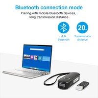 Mini-scanner de codes-barres 1D USB mains libres, lecteur de codes-barres portable