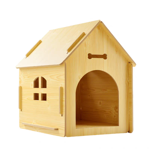 Casa Moderna para Perros de Madera Sólida, Ecológica, Fácil de Limpiar, para Todas las Estaciones, Tamaños Pequeño/Mediano/Grande, Uso Interior/Exterior, Sala de Estar - Product Image 3