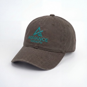 Casquettes de baseball personnalisées à 6 panneaux avec logo brodé, en coton lavé, non structurées, style « dad hat » - Product Image 3