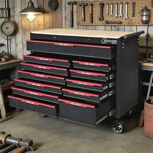 Chariot à outils de mécanicien, <span class=keywords><strong>établi</strong></span> de garage, coffre à outils sur roulettes - Product Image 6