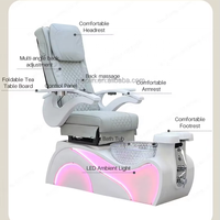 Fauteuil de pédicure électrique de luxe MOOLIN pour salon de beauté, avec massage et spa pour les ongles, pour les salons de beauté et de manucure (US/EU)