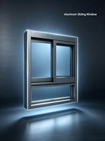 Ventana Corredera Moderna de Aluminio YATTON con Certificación CE, Diseño Horizontal de Acero Inoxidable, Sistema de Seis Rieles, Resistente al Viento, para Cocina y Dormitorio