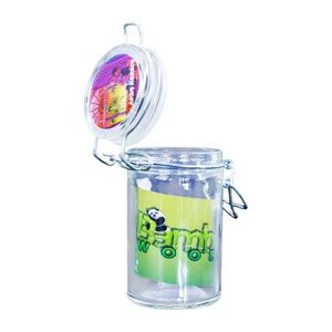Pot en verre transparent moderne de 82 ml, hermétique, multi-motifs, anti-odeur, pour le stockage, boîte à humidité, humidor - Product Image 4