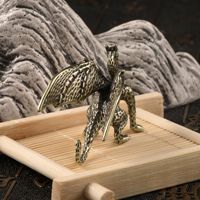 Juguete de latón Warcraft dragón adornos dinosaurio bronce estatua artesanía