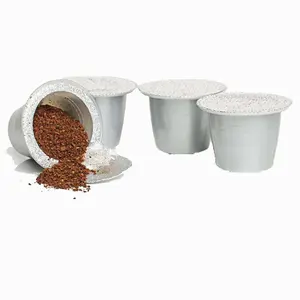 Empty Coffee Capsule Compatible With Nespresso Capsules With Heat Sealing Lid / Self-adhesive Lid