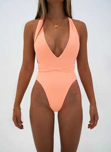 <span class=keywords><strong>Maillot</strong></span> <span class=keywords><strong>de</strong></span> <span class=keywords><strong>bain</strong></span> Sexy col en V, échancré, culotte taille haute, Bikini, pour femmes, vêtements <span class=keywords><strong>de</strong></span> plage, nouvelle collection, 2022 - Product Image 4