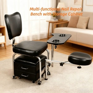 Modern Pedicure Chair <b>Nail</b> Care Manicure Table Set for <b>Nail</b> Salon - Product Image 2