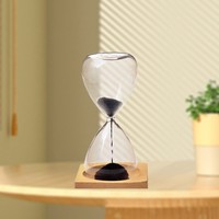 Timer Jam Pasir 5 10 15 30 45 Menit, Set Timer Kaca, Pasir Warna-Warni Custom, Aksesoris Rumah, Jam Pasir untuk Dekorasi Rumah
