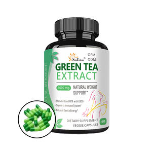 Capsules d'extrait de thé vert OEM/ODM : Soutien à la combustion des graisses, régulation de l'immunité, lipides sanguins et santé cardiovasculaire - Product Image 1