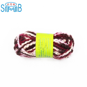 Len 98% và 2% Nylon pha trộn slub sợi Tô Châu huicai đan dày sợi len mỏng - Product Image 3