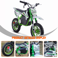 Moto tout-terrain semi-automatique pour enfants de 500 W, mini moto de cross pour jeunes, moto de course pour enfants