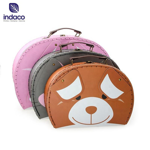 Vente en gros de mini-valises en carton et de boîtes de rangement pour cadeaux en forme d'animaux mignons avec poignées en 2026 - Product Image 1