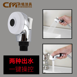 Petite pomme de douche blanche pour enfants, pour animaux de compagnie, salons de coiffure, salons de barbier, accessoire de salle de bain - Product Image 3
