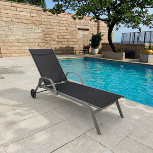Mobília ao ar livre Pátio Jardim Camping <span class=keywords><strong>Metal</strong></span> Recliner Sunbed Beach <span class=keywords><strong>Chair</strong></span> Espreguiçadeiras - Product Image 1