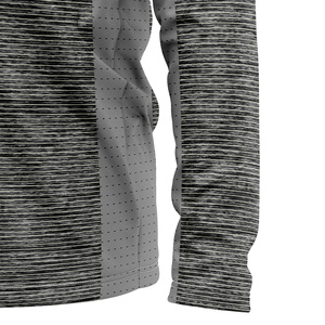 Camiseta blanca de manga larga para hombre Camiseta de calentamiento de baloncesto del fabricante - Product Image 5