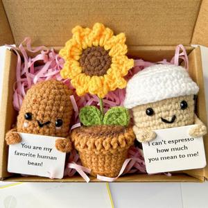 Directo de fábrica, regalo de Navidad, patatas positivas, muñecas de ganchillo, juguetes de punto, muñecas de ganchillo de punto positivas hechas a mano - Product Image 3