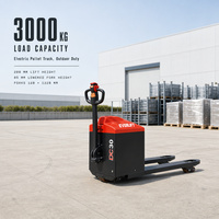 Chariot élévateur électrique 2 tonnes, batterie lithium-fer-phosphate 24V, certifié CE, usage entrepôt, pneus pleins, garantie 1 an