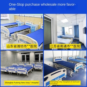 Cama de <span class=keywords><strong>Hospital</strong></span> Multifuncional para Pacientes, Cama Médica con Elevación Manual para Pacientes Paralizados, Residencias y Hogares - Product Image 4