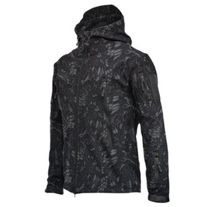 Veste Softshell Tactique Homme Imperméable Polaire Coupe-Vent pour Travail Extérieur Taille Moyenne Revêtement PU - Product Image 3