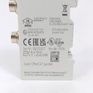 ตัวควบคุมการเขียนโปรแกรม PLC รุ่น EK11220008 ตัวเชื่อมต่อ EtherCAT <span class=keywords><strong>2</strong></span> พอร์ต รุ่น Rev 0016 - Product Image 1