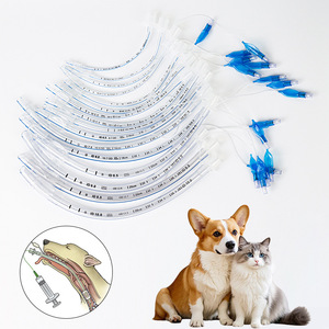 Animal Endotracheal Tubes With Cuffs ID 5.0 6.0 7.0 8.0 9.0 10.0 For Cat Dog Veterinary Surgery Anesthesia Intubation - Product Image 1