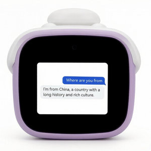 Reloj Despertador Analógico con Movimiento de Atardecer, con IA y Voz Hablante, para Mezquita, con Diseño de Conejo, en Amarillo Café, Estilo Musulmán Alemán, Económico - Product Image 1