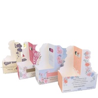 Sac à fleurs pour café et thé au lait, pour la Saint-Valentin, boîte-cadeau florale fraîche, emballage en papier laminé, matériaux DIY, panier en papier