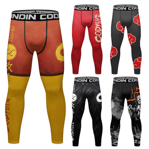 Custom Waistband Men's <strong>Combat</strong> Sports <strong>Leggings</strong> - High-Performance Compression for MMA, BJJ &amp; Fitness Pants - Product Image 2