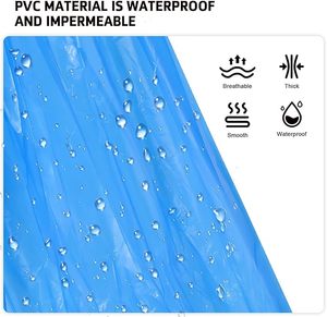 Rainsuit impermeable desechable con pantalones y zapatos Diseño de plástico simple para senderismo - Product Image 4