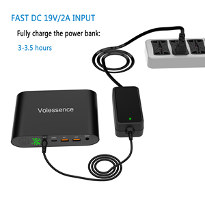 כוח מחשב נייד כוח בנק סוללה נייד מטען 25000mah 5v/8.4v/9/v12v/9v12v/16v/20v בנק חשמל עבור טלפון ipad מצלמה - Product Image 3