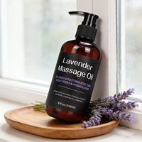 Huile essentielle pure Aixin Private Label, huile de massage à la lavande pour le soin du corps - hydratante, apaisante et relaxante, tous types de peau