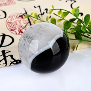 Esferas de Cristal y Piedras Naturales a Precio de Fábrica, Bola de Cristal de Ónix Negro Pulida a Mano para Sanación - Product Image 1